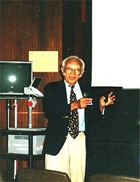 Jerry Kaneko lecturing in Welman Hall at UCDavis